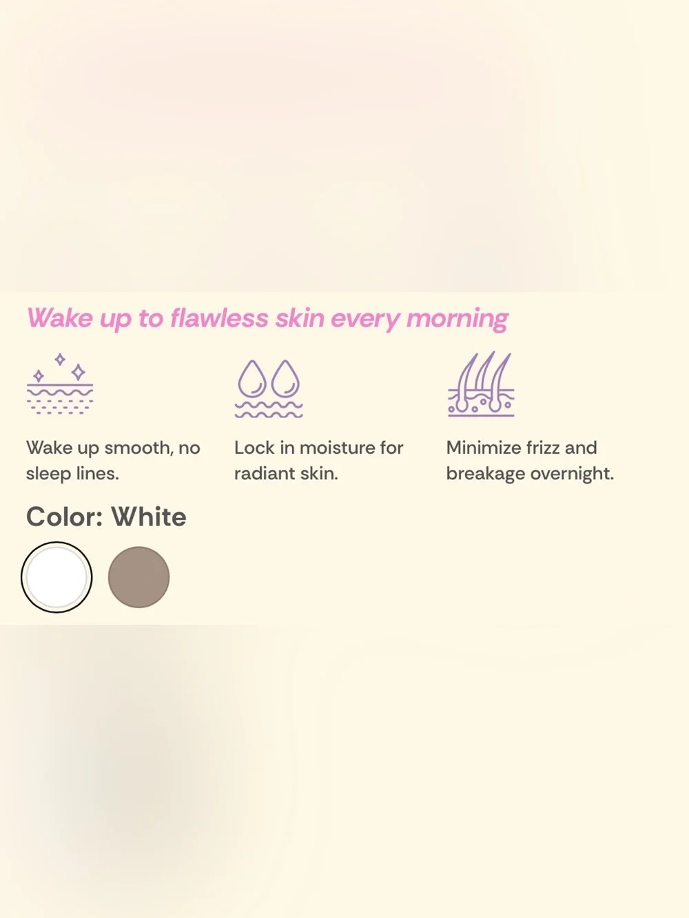 WhiteTan Flawless Face Pillow - Home Bedding